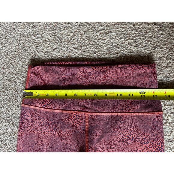 Lululemon Wunder Train High Rise Tight Leggings Crackle Glaze Vintage Orange - Picture 3 of 6